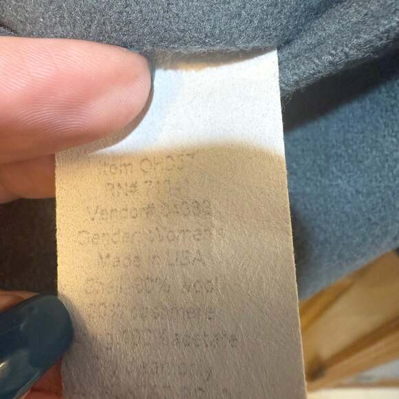 L.L.Bean Women's Green/Teal Wool Blend Blazer Jacket, Size 16, Classic Fit - Picture 8 of 8